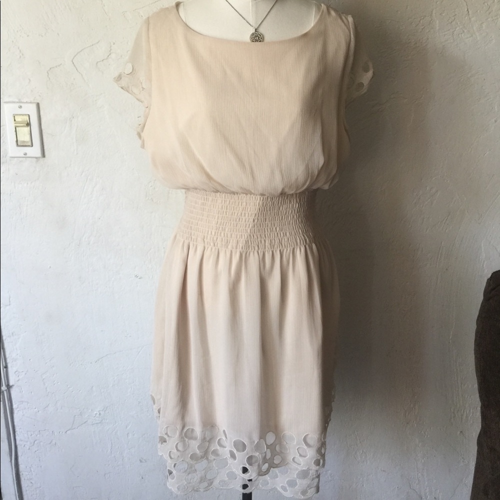 Bar ||| cream dress with detailing